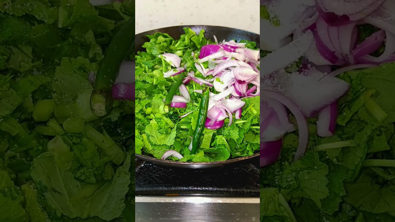 sarso ka saag #shortsfeed #viral #youtubeshorts #recipe #fatimascookingspot