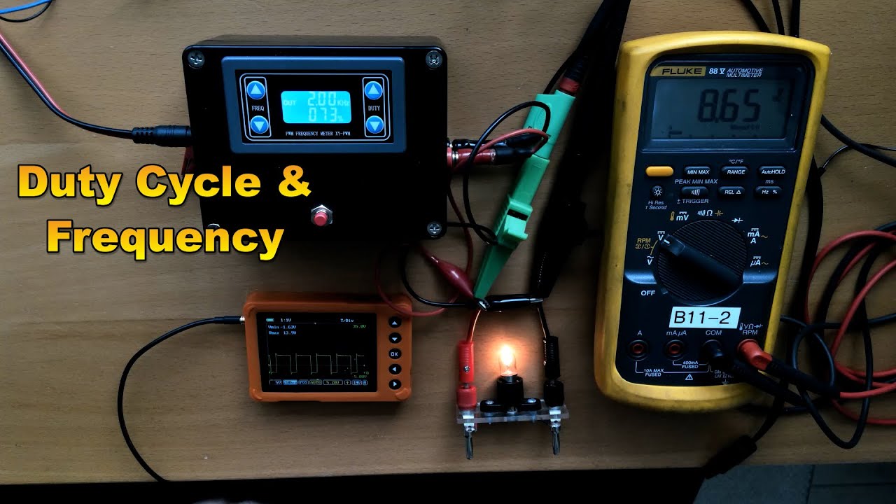 05. Объяснение рабочего цикла и частоты с помощью мультиметра Fluke 88V