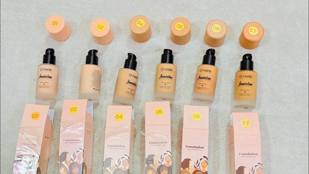 MARS Foundation Available With All Type Skin Shades, DM me fast to do order