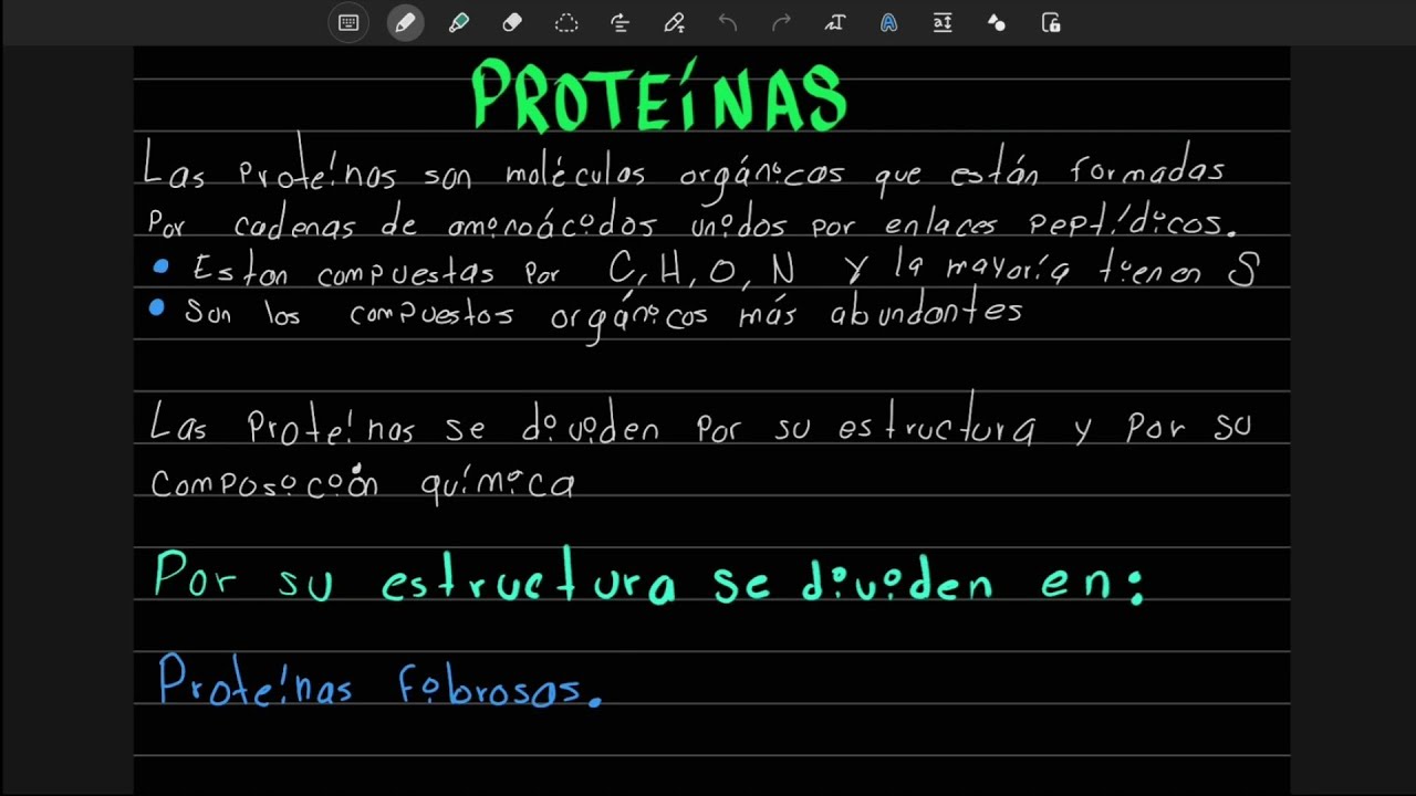 PROTEÍNAS | clasificación y funciones de las proteínas | Moléculas orgánicas - Examen UNAM