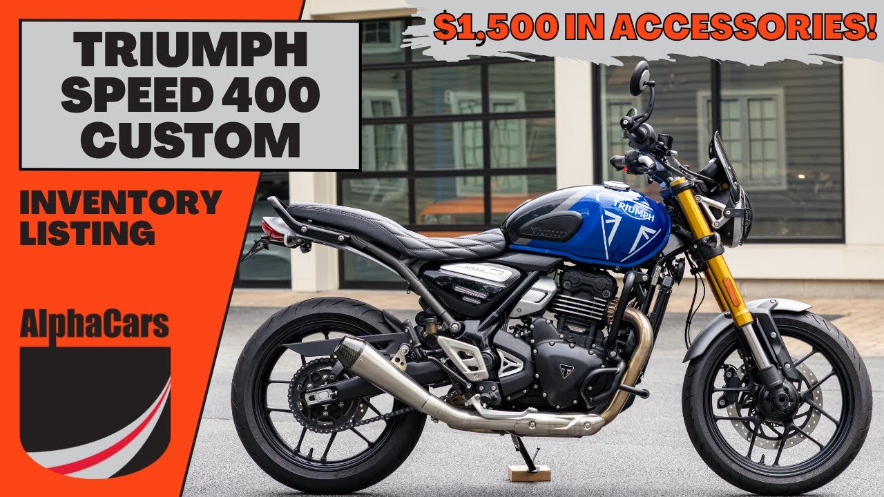 Customized 2024 Triumph Speed 400: Full Tour & Exhaust Sound!