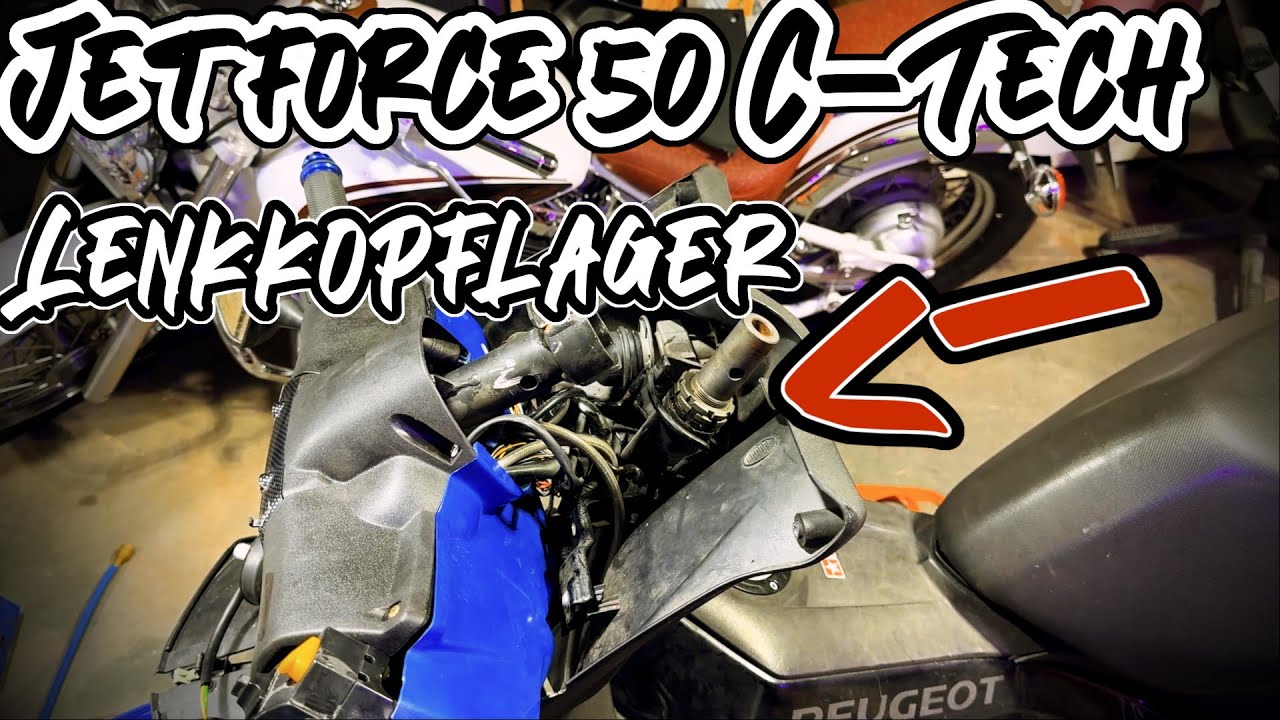 Lenkkopflager wechseln bei Peugeot Jetforce 50 - geht das OHNE Fachmann?