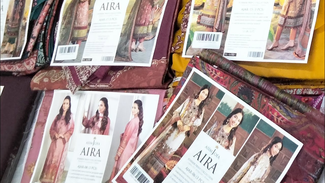 Asim Jofa AIRA Collection 2024 l Lawn Shirt Chiffon Dupatta Cambric Trouser Original stuff