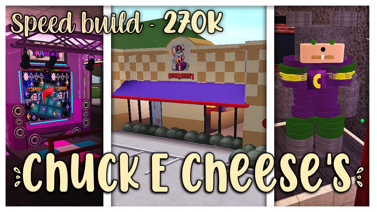 chuck e cheese speedbuild: bloxburg