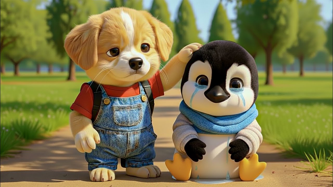 Baby Pubby Saves Injured Penguin Friend 🐧💔 From Bullies at School and Heals Him with Love ❤️🐶