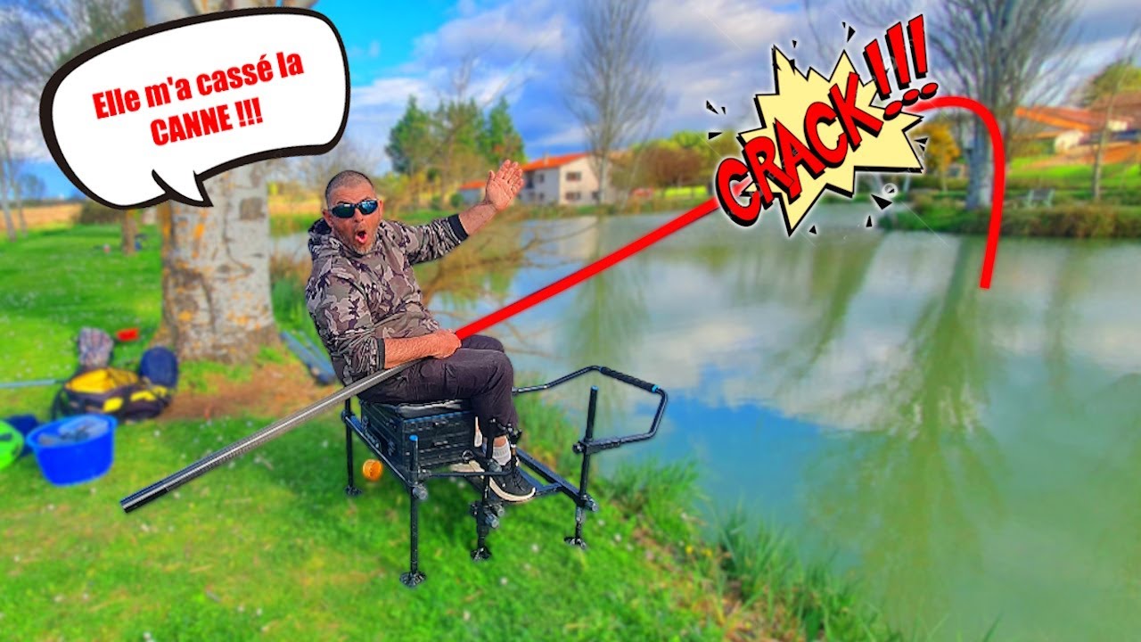 Cette Carpe Énorme EXPLOSE ma Canne en plein combat , et j'ai failli tout perdre !!!