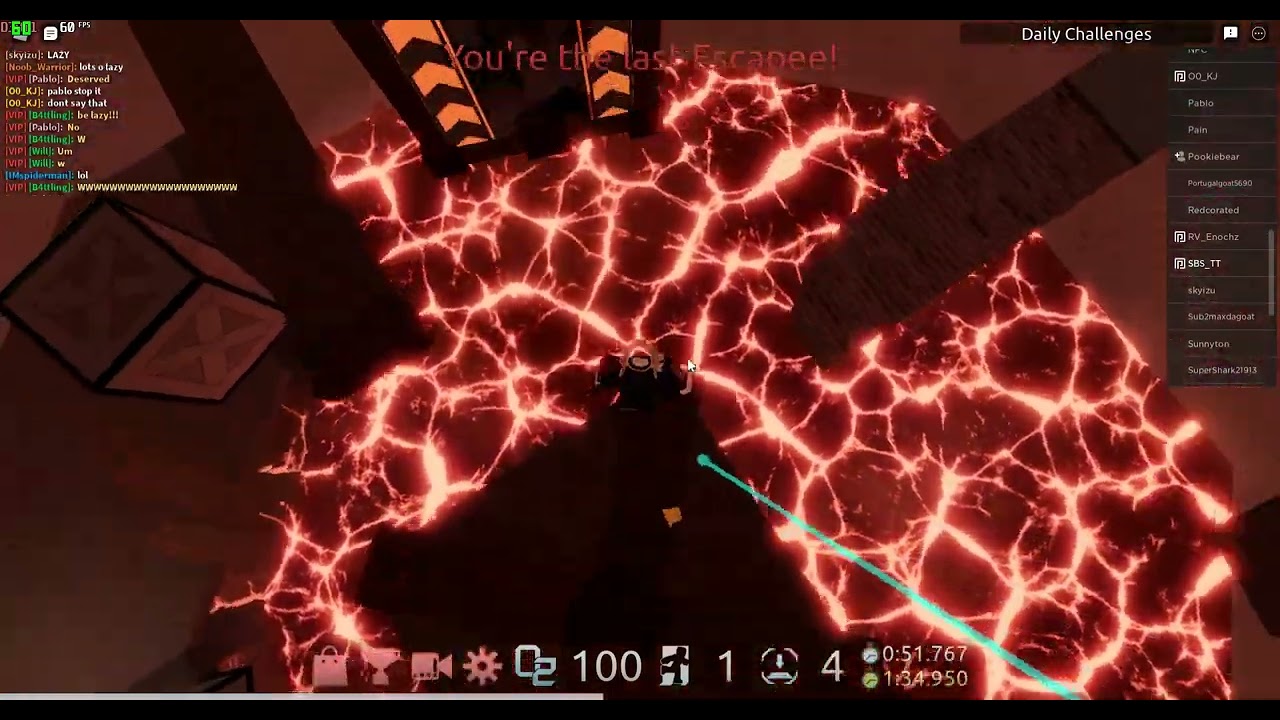 Active Volcanic Mines LUCKY SACRIFICE CLUTCH! - Flood Escape 2 (FE2) - Roblox