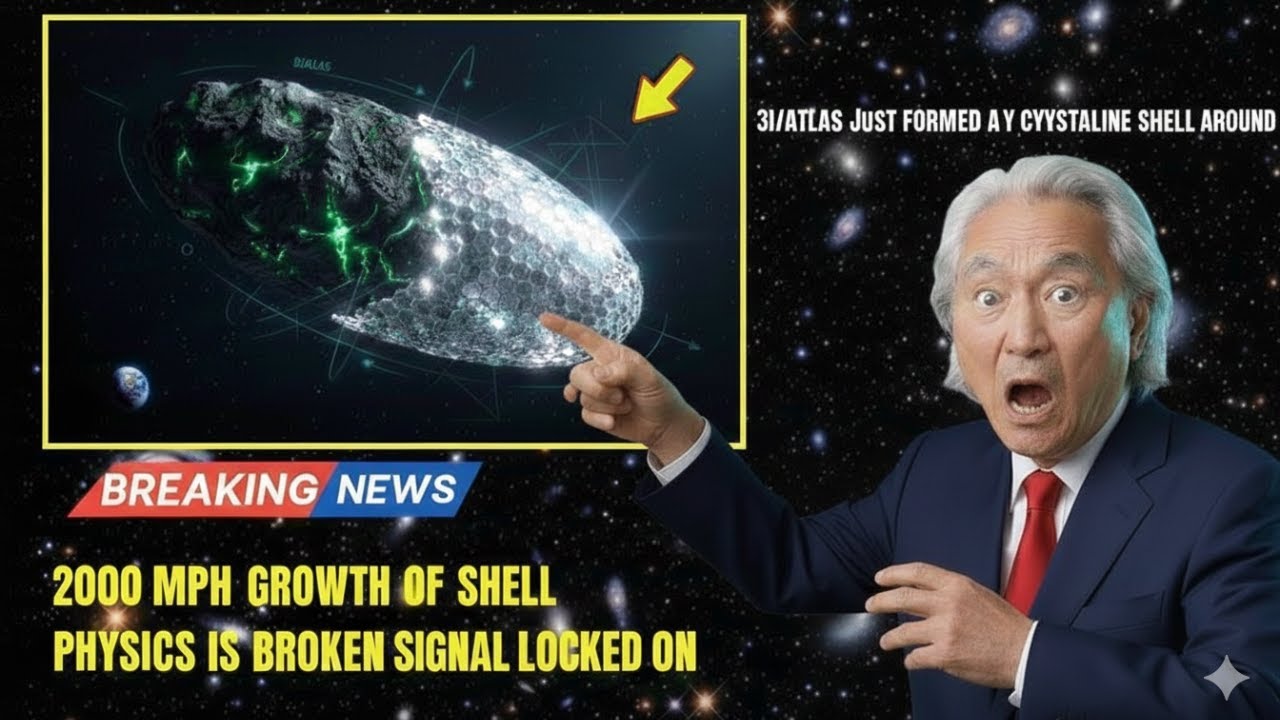 A Crystalline Shell Just Formed Around 3I/ATLAS — Growing 2000 Miles Per Hour | Michio Kaku explains