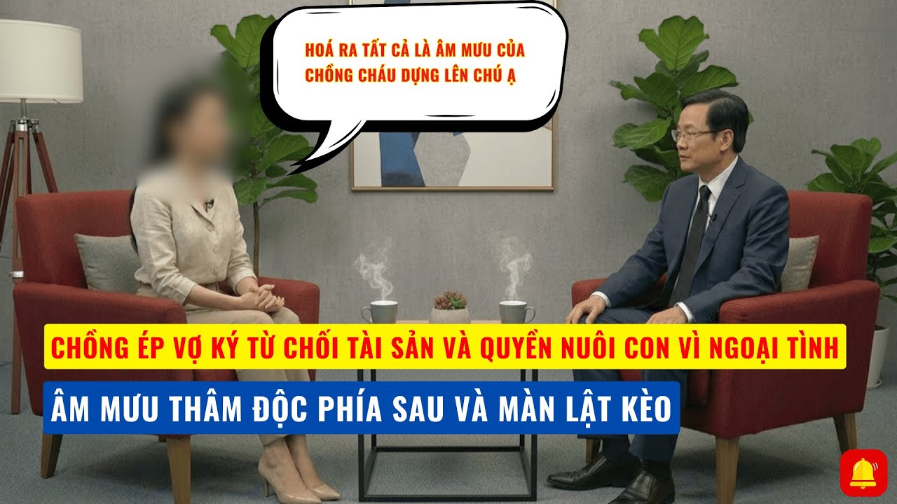 Chồng &Eacute;p Vợ K&yacute; Giấy Từ Chối T&agrave;i Sản V&agrave; Quyền Nu&ocirc;i Con V&igrave; Tội Ngoại T&igrave;nh V&agrave; &Acirc;m Mưu Th&acirc;m Độc Ph&iacute;a Sau