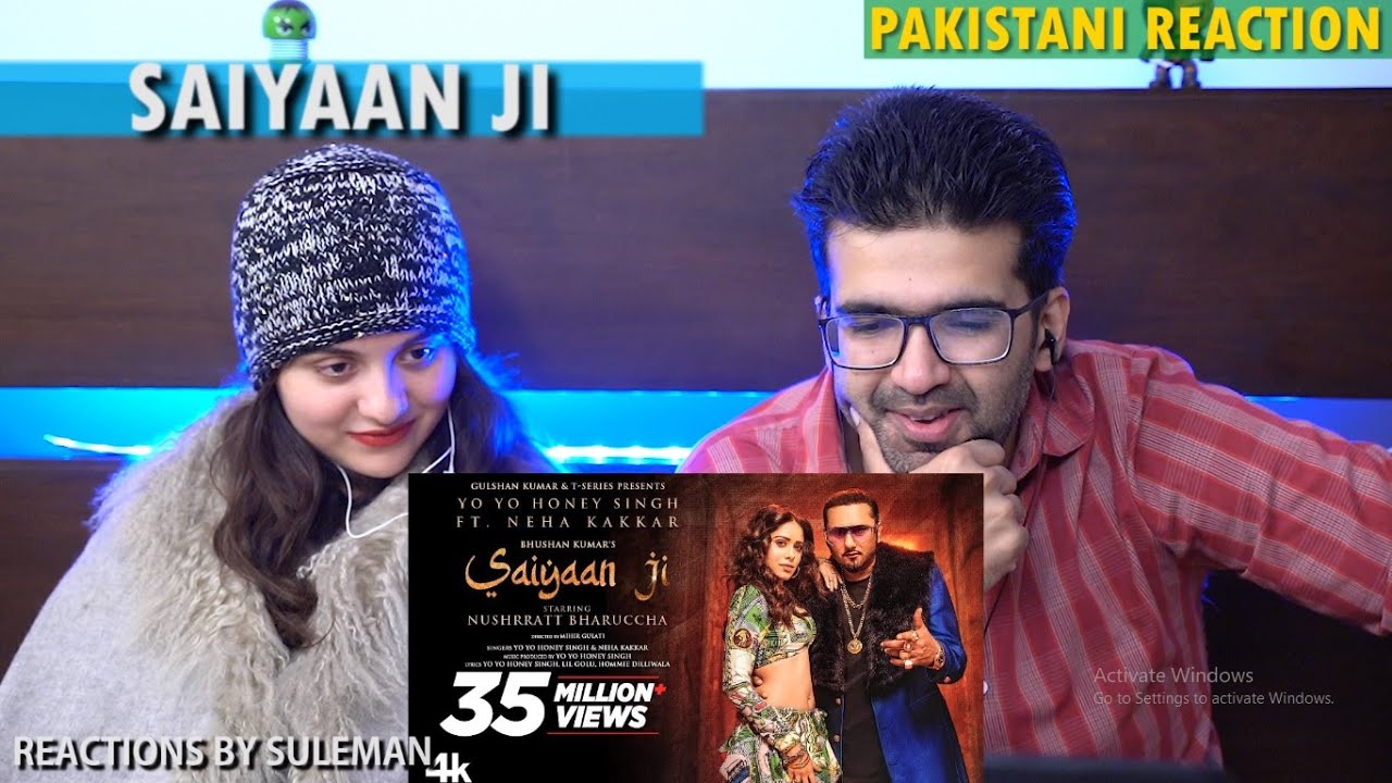 Pakistani Couple Reacts To Saiyaan Ji Song | Yo Yo Honey Singh | Neha Kakkar | Nushrat Bharucha