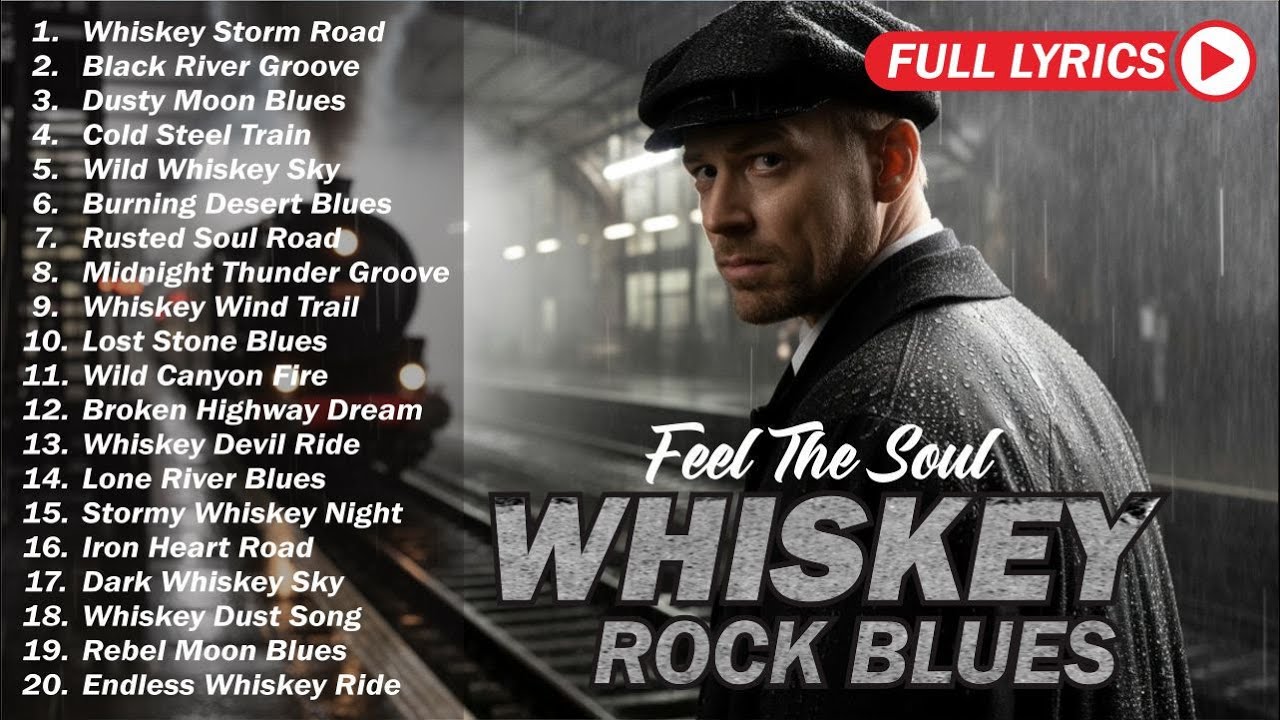 Whiskey Blues & Rock Classics 🎵 The Ultimate Blues Guitar Mix | Relaxing Night Music for Soul & Rest