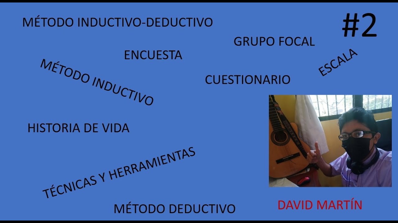 MÉTODO INDUCTIVO, DEDUCTIVO, ENCUESTA, GRUPO FOCAL, HISTORIA DE VIDA, ESCALA. CLASE 2. PARTE 2.