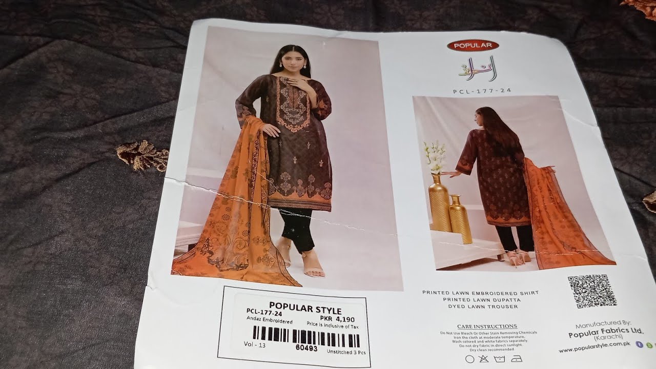 Popular brands embroidered clothing| embroidered Lawn three piece dress| season end sale on brands