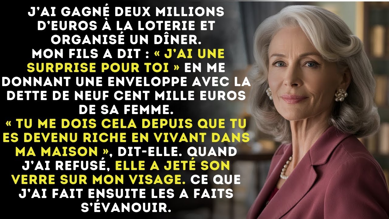 Mon fils m’a tendu une enveloppe avec une dette de 900 000 euros en guise de « surprise ».