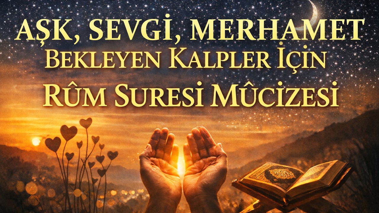 Aşk, Sabır, Sevgi ve Merhamet İçin Bekleyen Kalplere Rum Suresi Mucizesi | Türkçe Anlamı ile Dinle