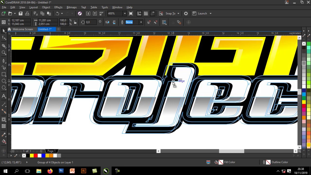 CARA MEMBUAT LOGO TEAM BALAP / BENGKEL BALAP DENGAN CORELDRAW