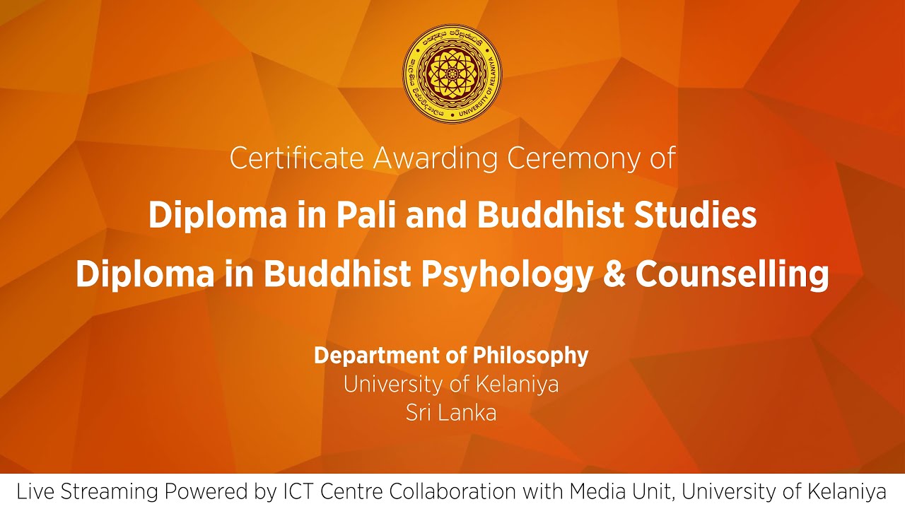 Certificate Awarding Ceremony | Department of Pali and Buddhist Studies