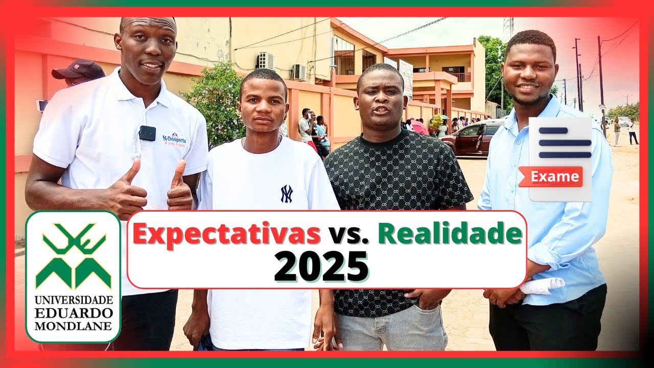 Reações após o Exame de Matemática e Física 1 da UEM 2025