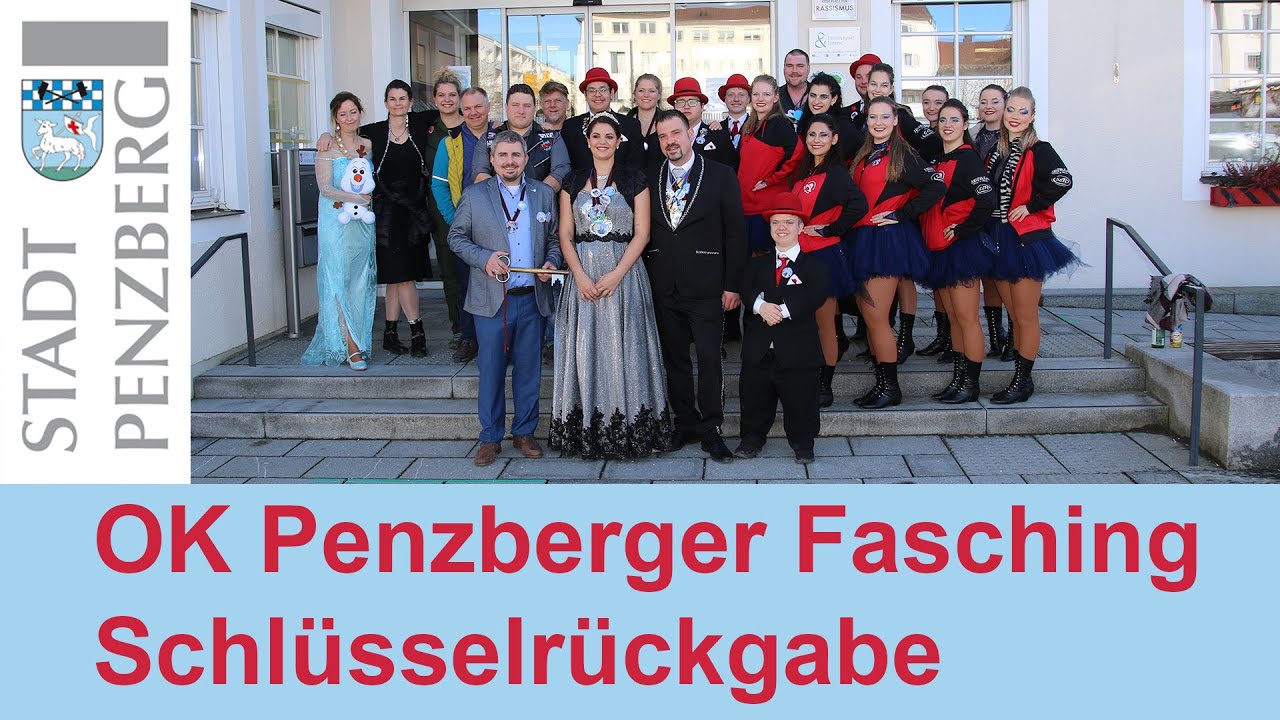 OK Penzberger Fasching e.V. Schlüsselrückgabe im Rathaus -4K-