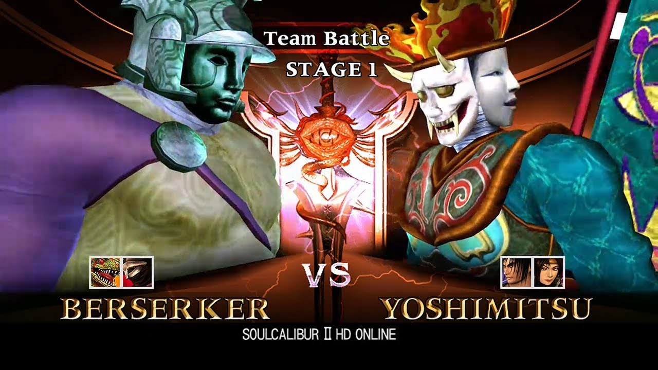 Soulcalibur 2 HD Team Battle with Berserker, Assassin and Lizardman
