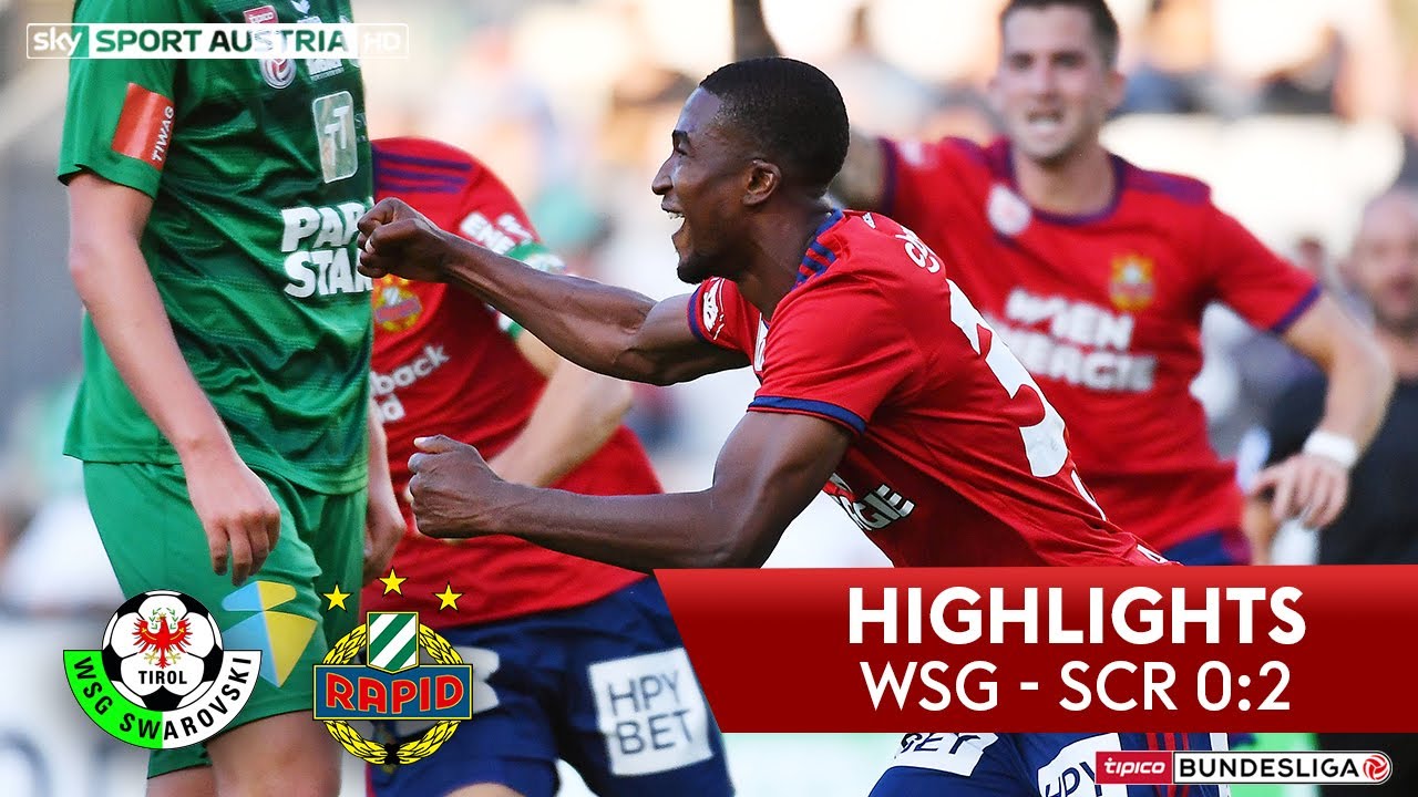 Highlights: tipico Bundesliga, 7. Runde: WSG Swarovski Tirol - SK Rapid Wien