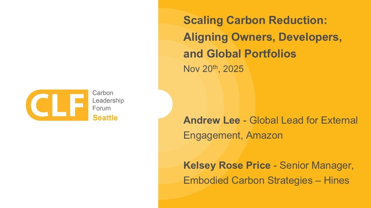 Scaling Carbon Reduction across Global Portfolios with Andrew Lee & Kelsey Rose Price