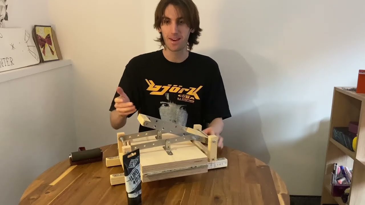 Make your own A4 woodzilla style Lino press at home