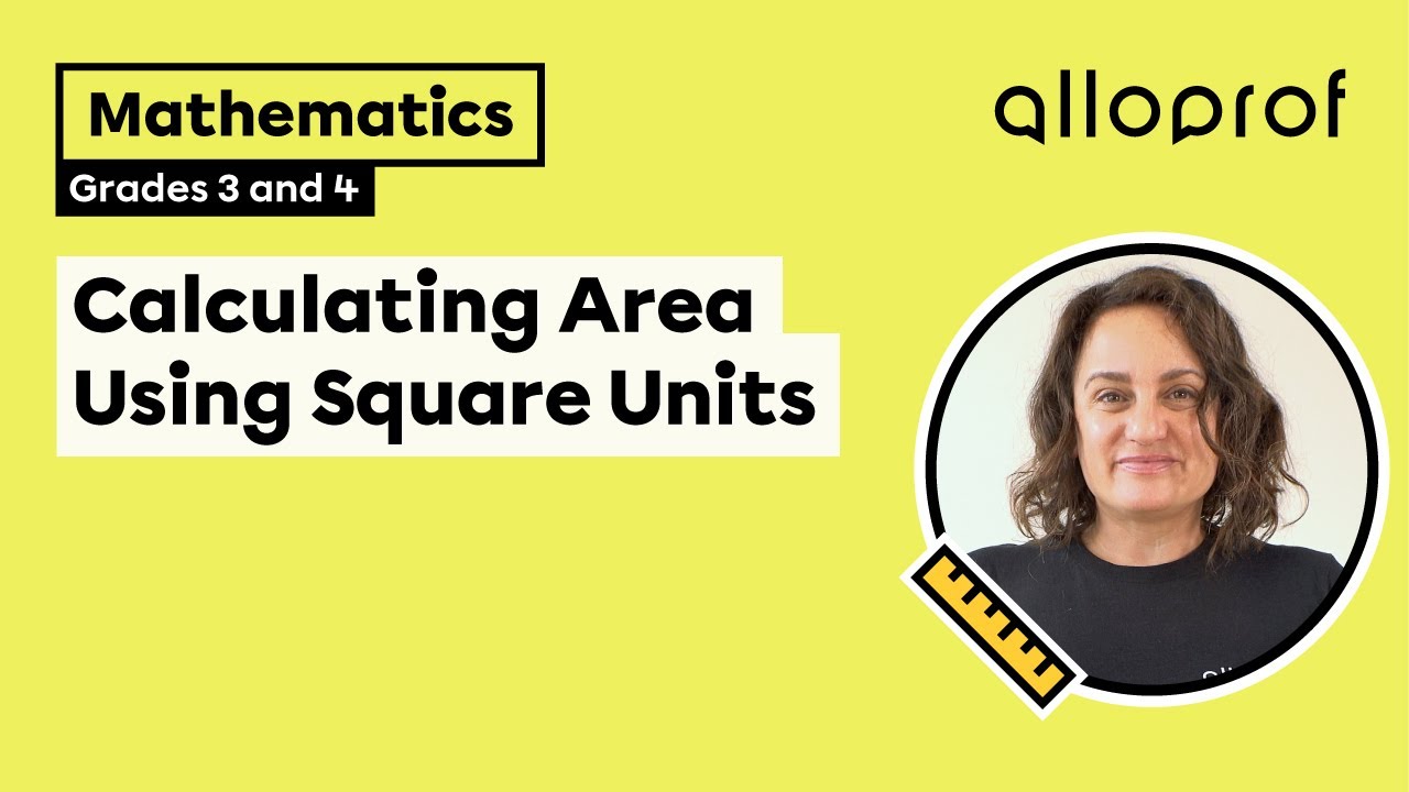 Calculating Area Using Square Units | Elementary | Alloprof