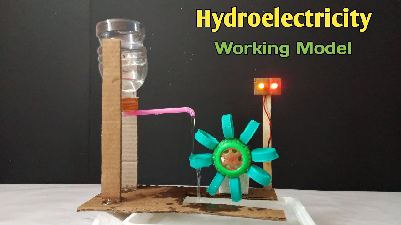 How To Make Hydro Power Plant Working Model | Hydroelectric Project Working Model