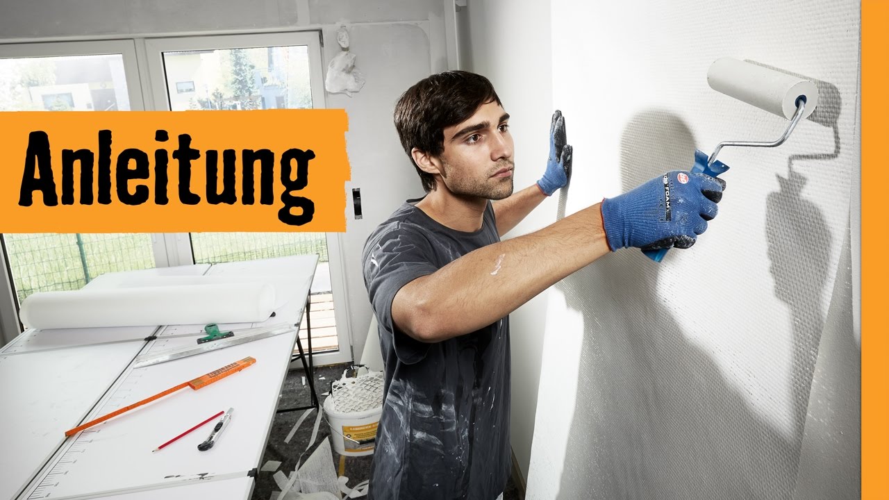 Glasfasertapete tapezieren | HORNBACH Meisterschmiede