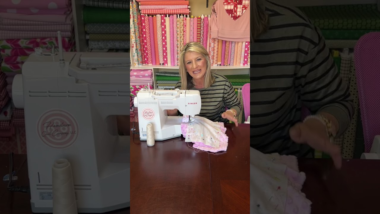 How to sew a Minky burp cloth