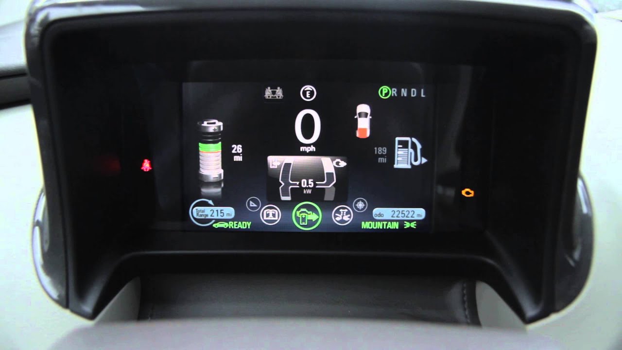 Chevrolet Volt 2013 drive modes: Normal Sport Mountain Hold