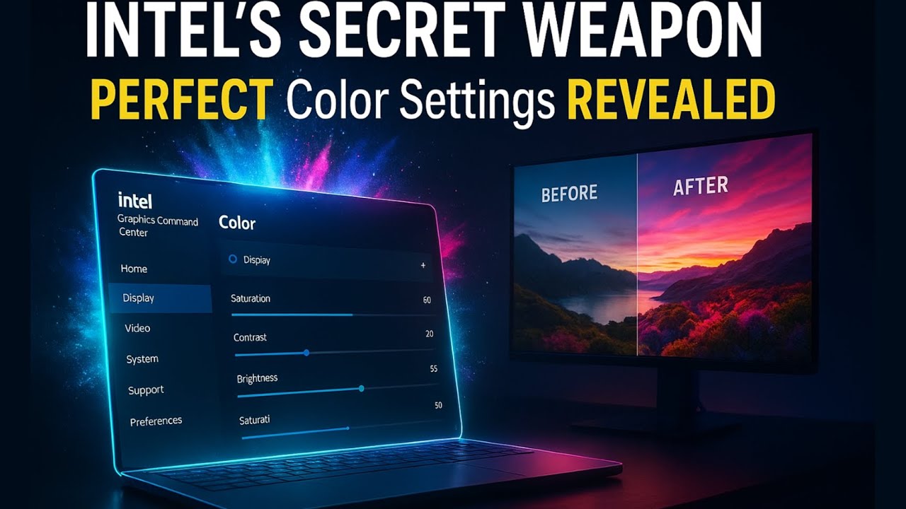 Intel Graphics Command Center Best Color Settings (2025 Guide)