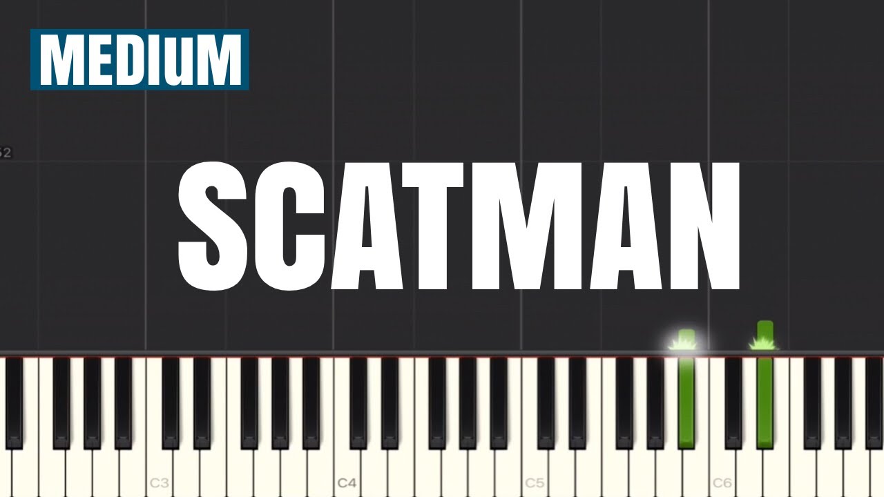 Scatman John - Scatman (ski-ba-bop-ba-dop-bop) Piano Tutorial | Medium