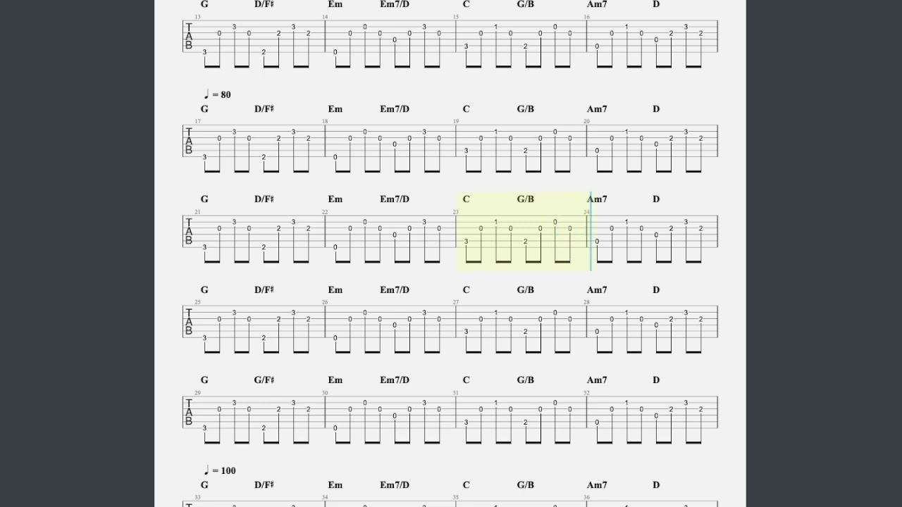 Beginner Guitar Lesson: Fingerpicking Exercise Canon-Style Chords in G Key with T323T323 Pattern 🎸✨