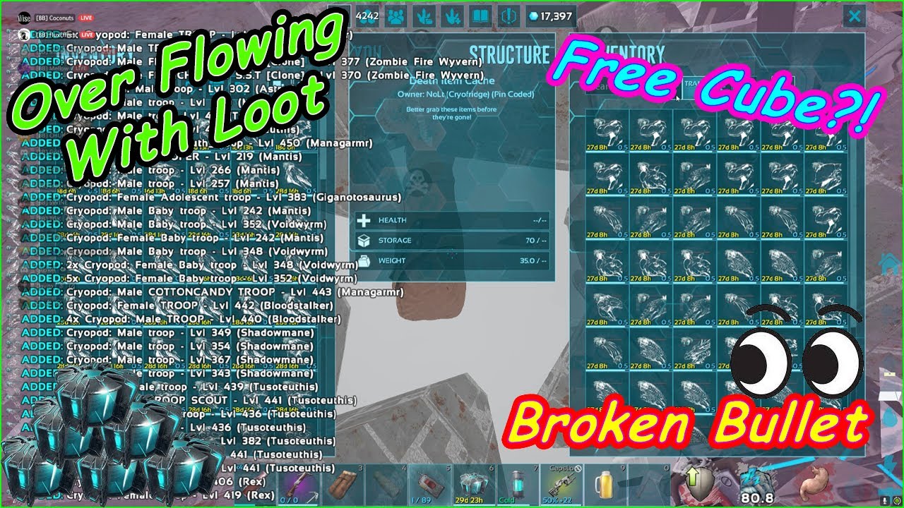 Noglin Shopping in Juicy Gen2 Cube Lead's to ...  👑 ARK | Official 1x | PC