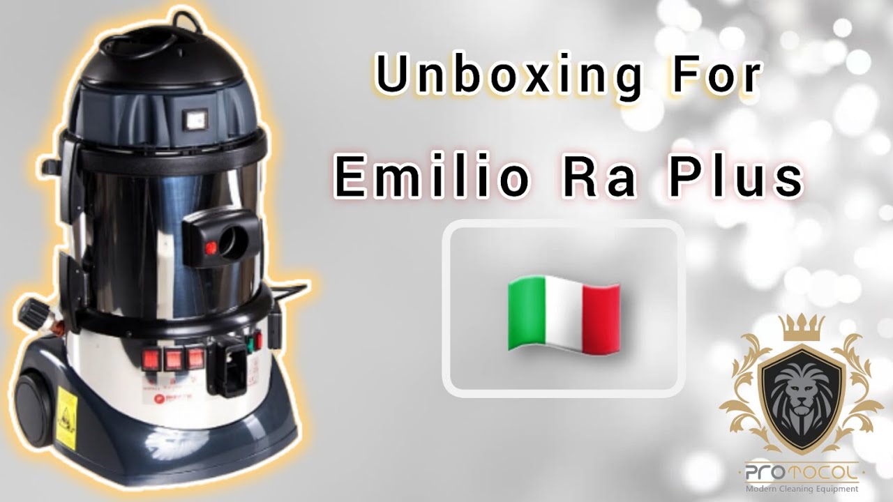 إستعراض كامل لمكنسة البخار الإيطالية إيميليو | Unboxing For Italian Steam Vacuum EMILIO RA PLUS