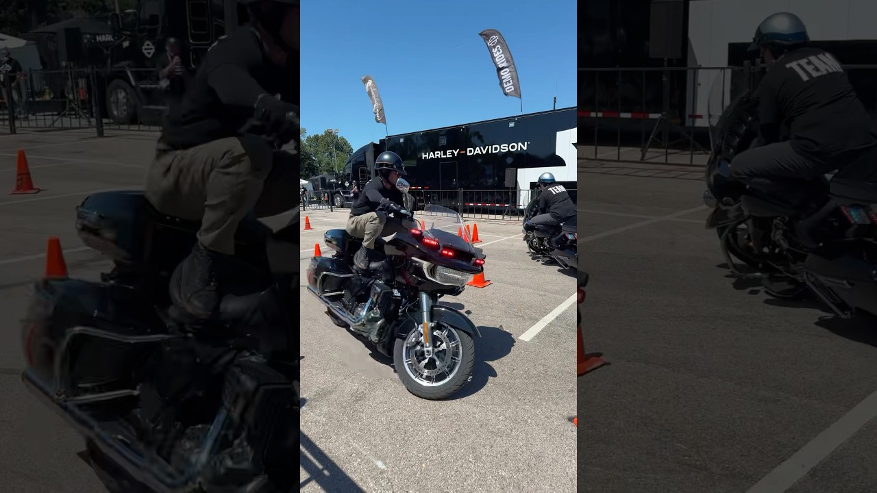 Police Riding Demo #sturgismotorcyclerally #harleydavidson
