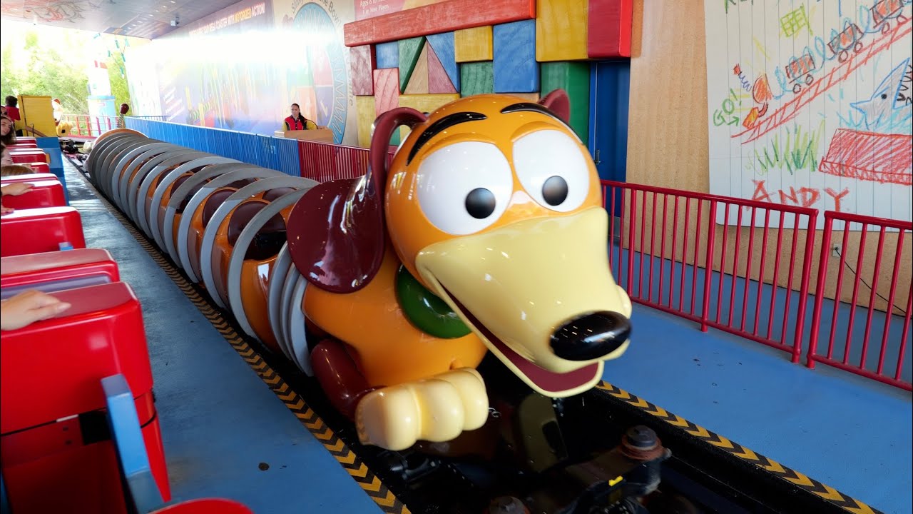 Slinky Dog Dash Coaster Full Ride POV Experience in 4K -Disney's Hollywood Studios Walt Disney World