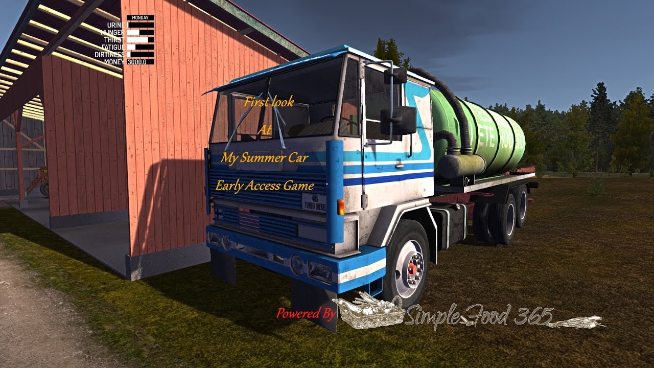 First Look At My Summer Car Early Access Game