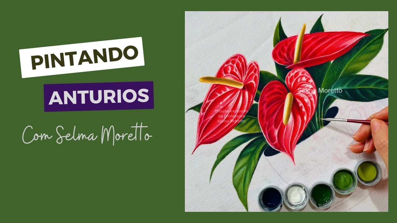 PINTANDO ANTÚRIOS EM TECIDO