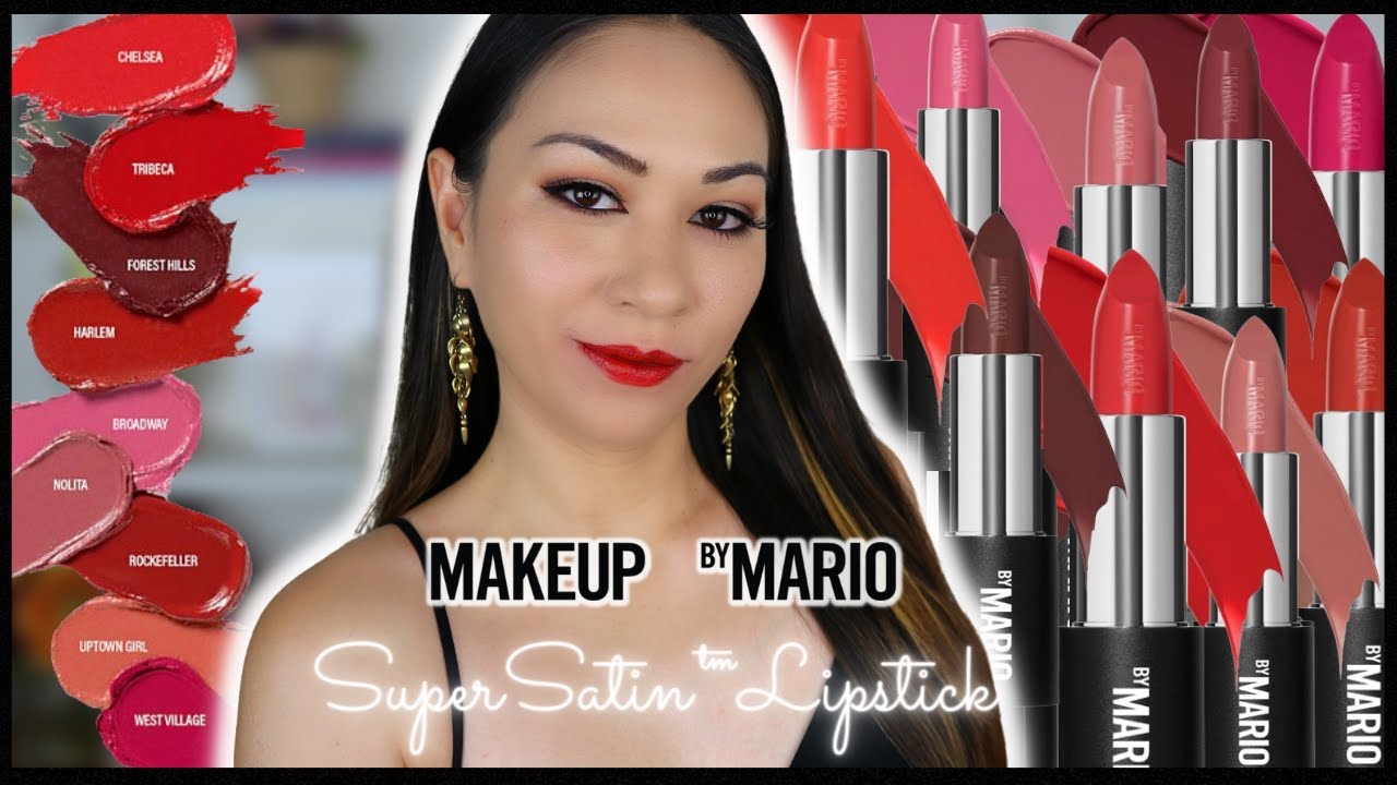 ✨ NEW ✨ Makeup by Mario SuperSatin™ Lipstick ll Swatching ALL 18 SHADES
