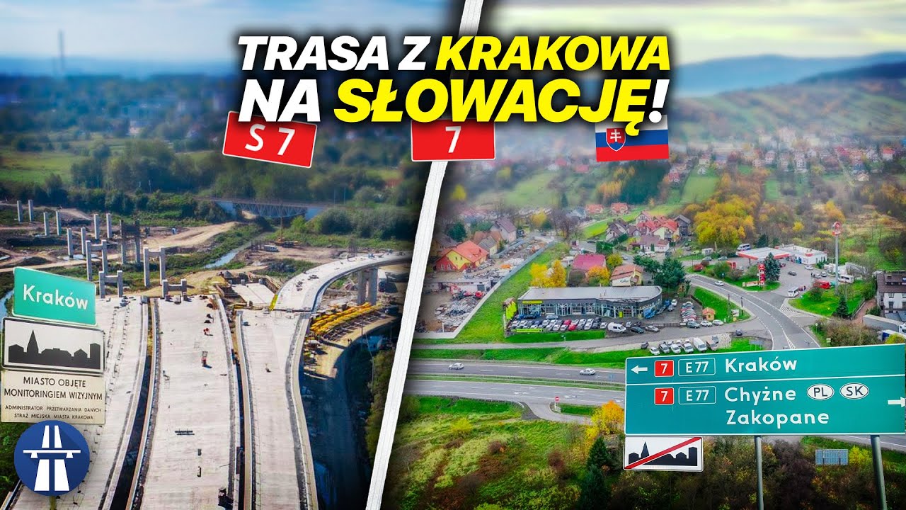 Droga ekspresowa S7 / DK7 Kraków - Myślenice  - Chyżne - Słowacja