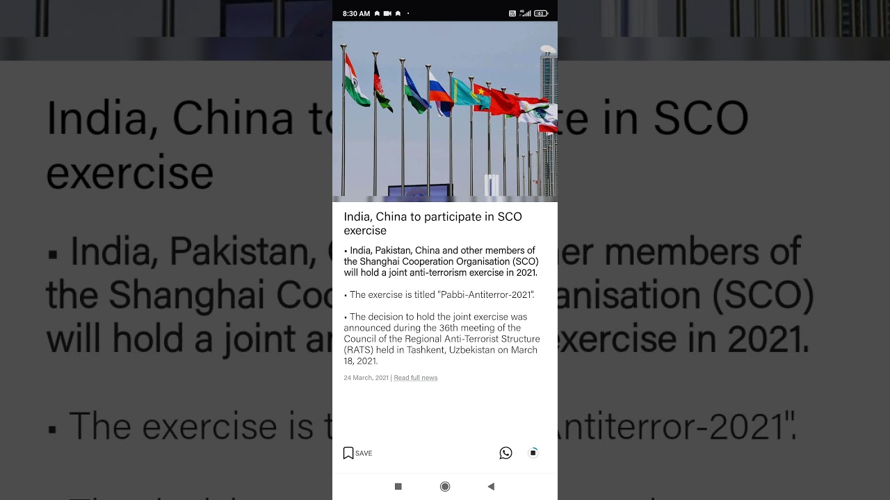 india Pakistan, China to participate in SCO joint anti-terrorism exercise this year