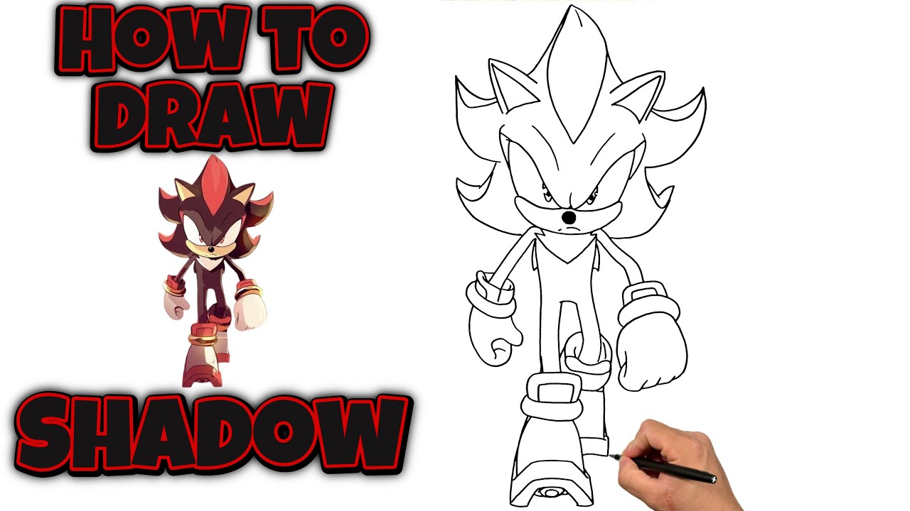 How To Draw Shadow | Sonic X Shadow Generations: Dark Beginnings #drawing #shadowthehedgehog