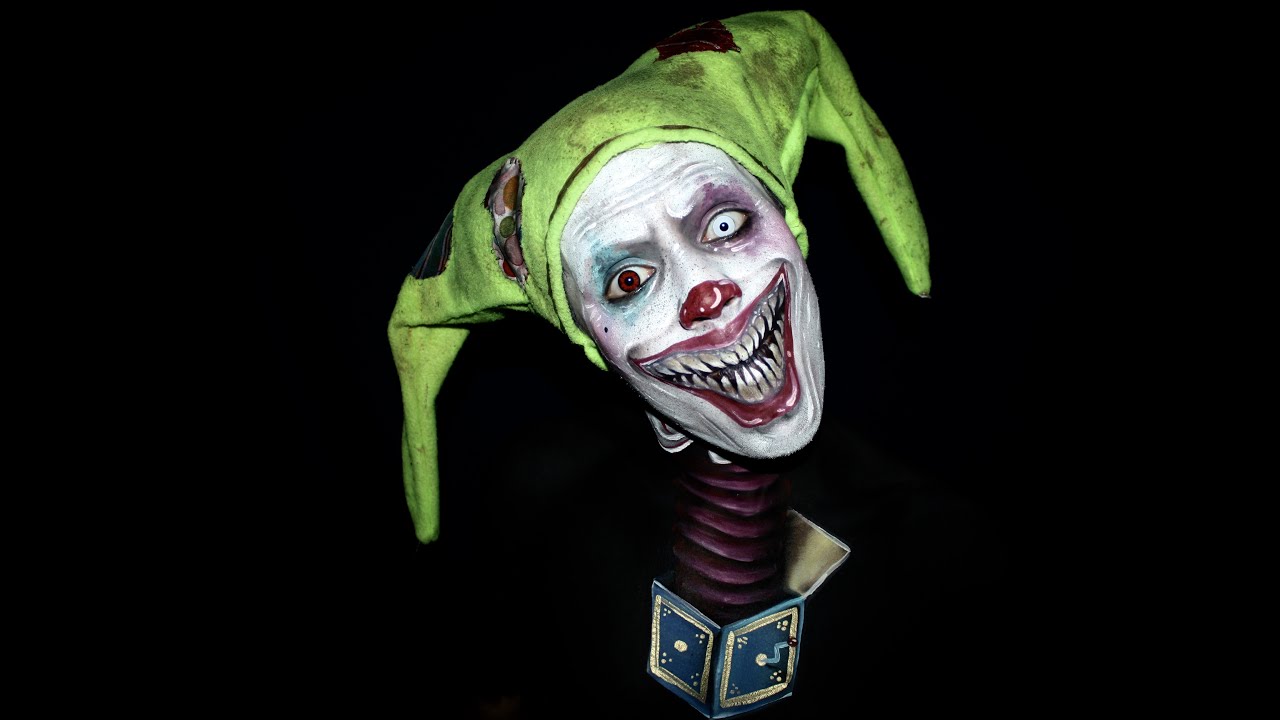Creepy Clown / Jack in the Box makeup tutorial