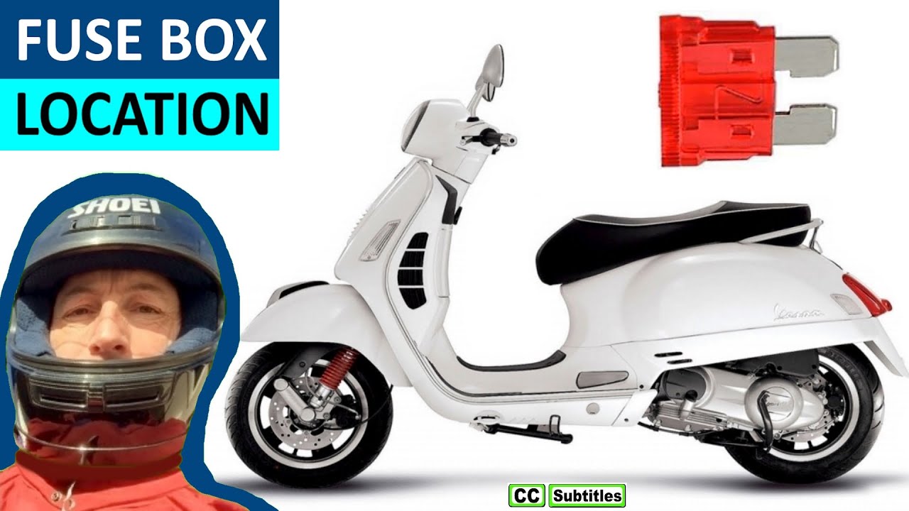 Vespa GTS Fuse Box Location and How to check fuses on Vespa GTS