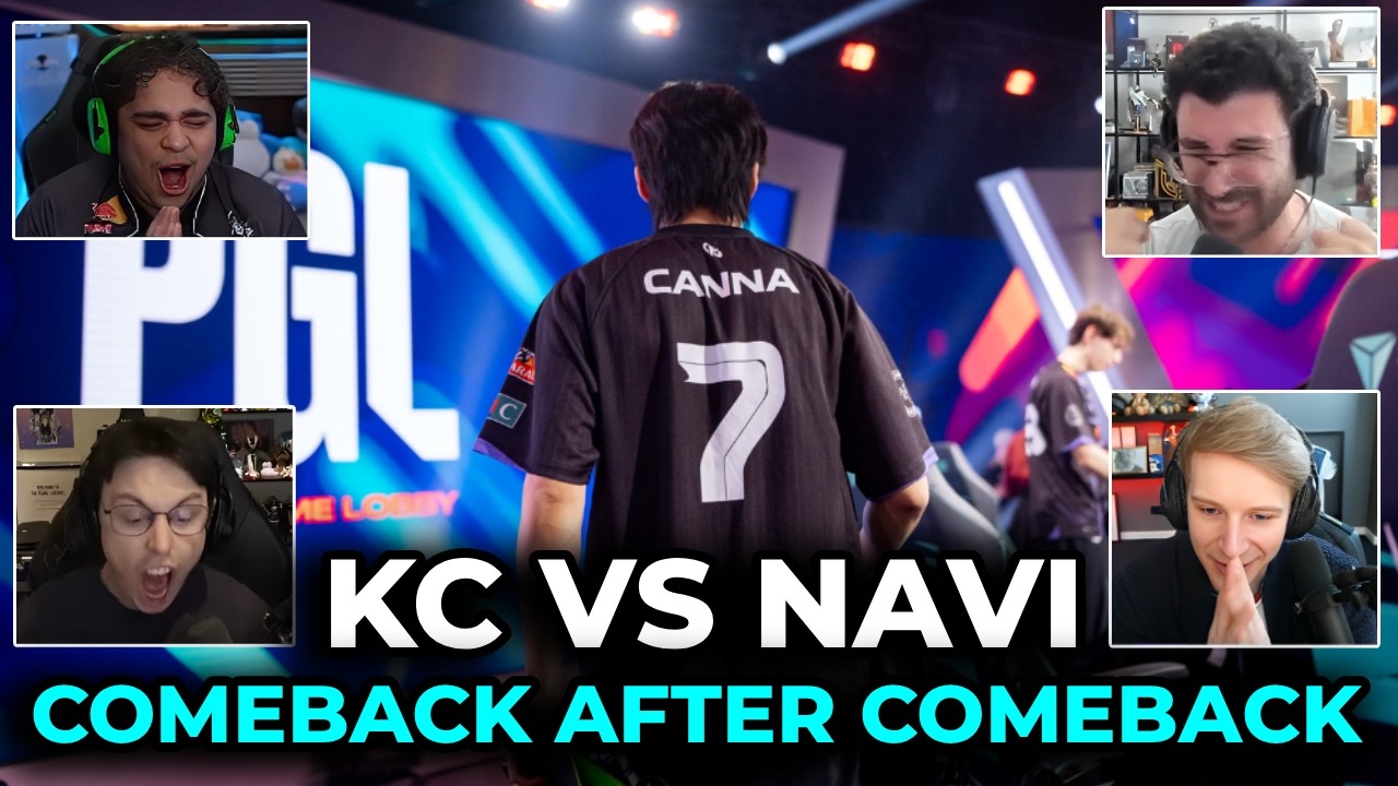 Les Streamers R&eacute;agissent au Double Comeback de Karmine Corp contre NAVI | KC vs NAVI Reactions
