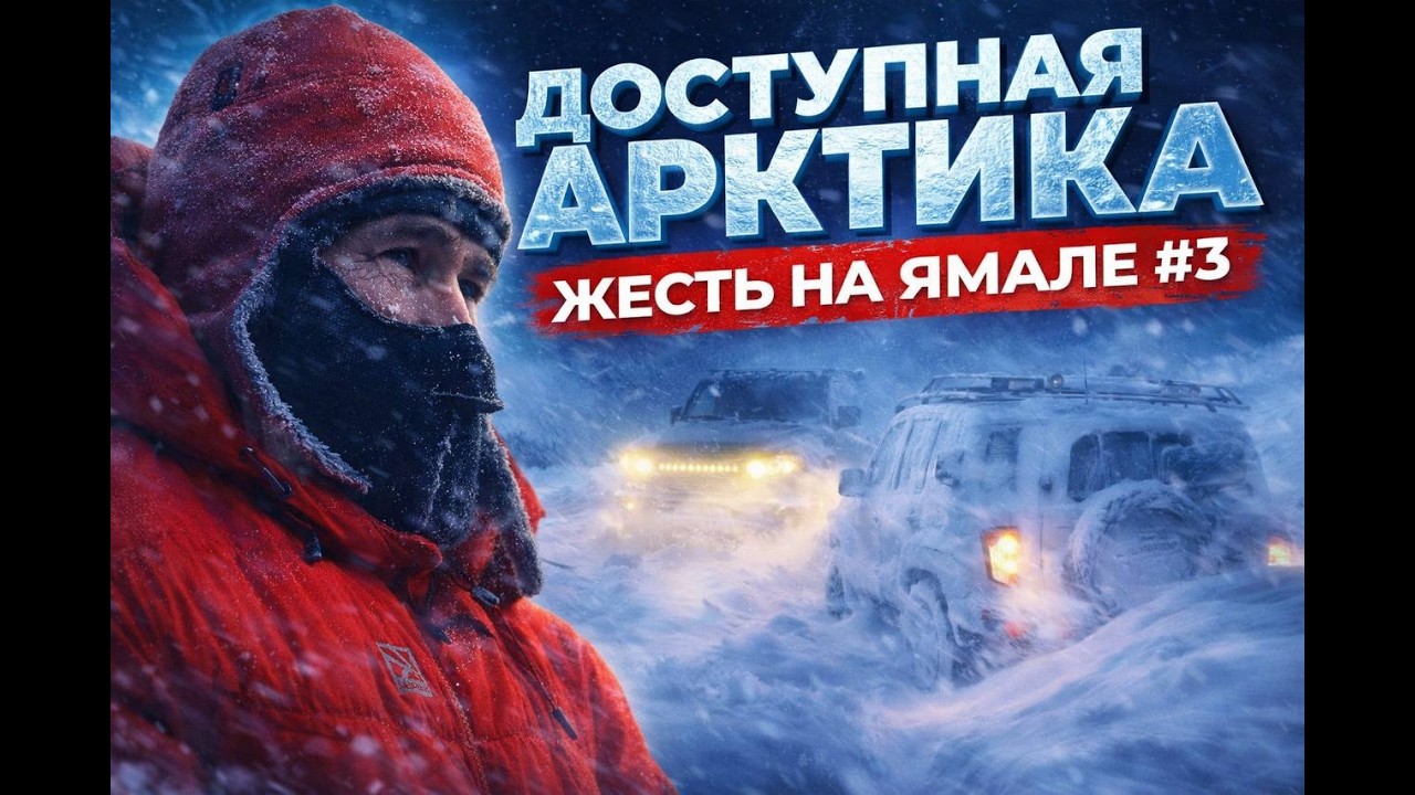 Доступная Артика. Жесть на Ямале. 3 серия. Сотни километров рубилова, пурга, не все дошли.