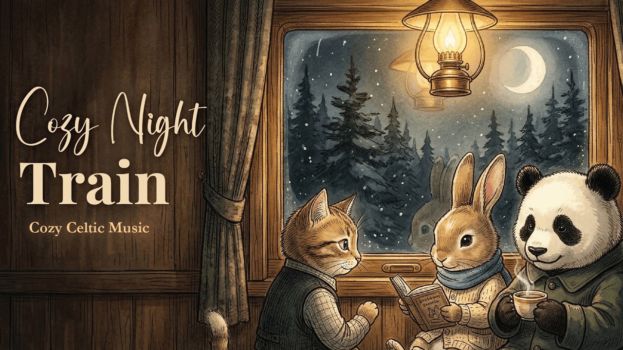 [Celtic Music] Night Train Through the Forest – Cozy Music for Sleep & Relaxation
